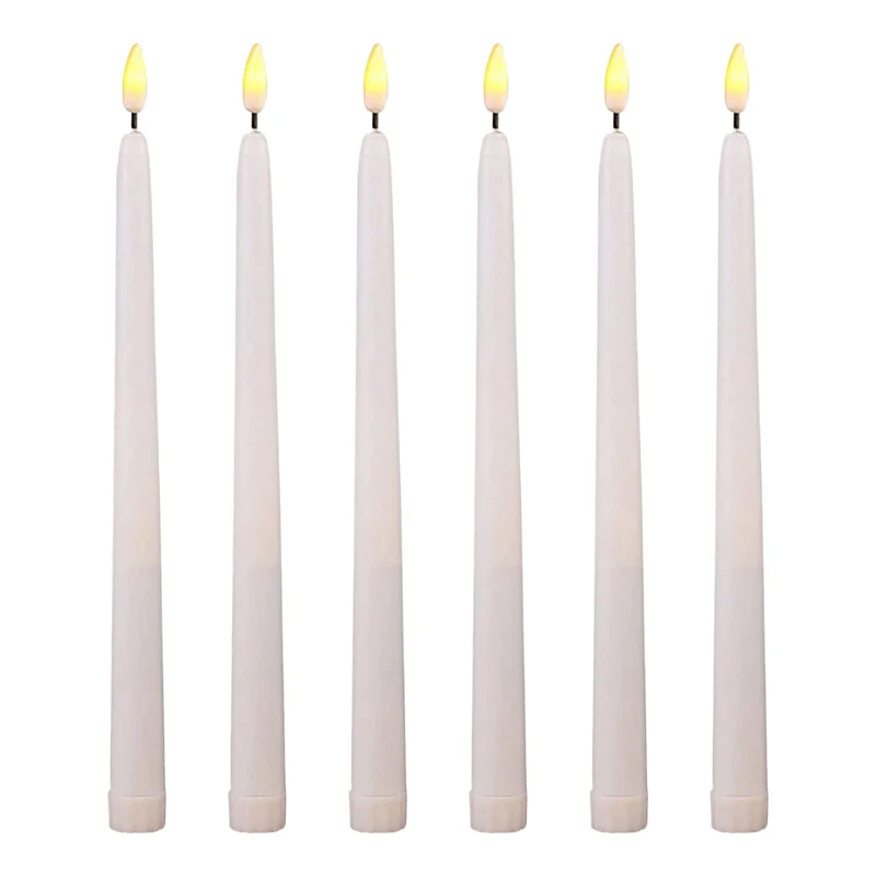 6Pcs LED Taper Candle Lights For Dinner, Flameless Tapered Battery Operated Table Settings Weddings Birthday Parties
6Pcs LED Taper Candle Lights For Dinner, Flameless Tapered Battery Operated Table Settings Weddings Birthday Parties