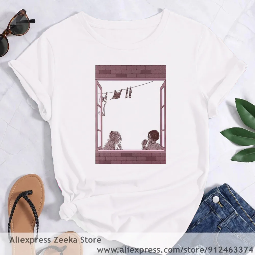 NANA Manga Ren Women Funny Print Ladies T-shirt Girl Y2K Harajuku Basis O-collar White Shirt Short Sleeve Top Tee
NANA Manga Ren Women Funny Print Ladies T-shirt Girl Y2K Harajuku Basis O-collar White Shirt Short Sleeve Top Tee