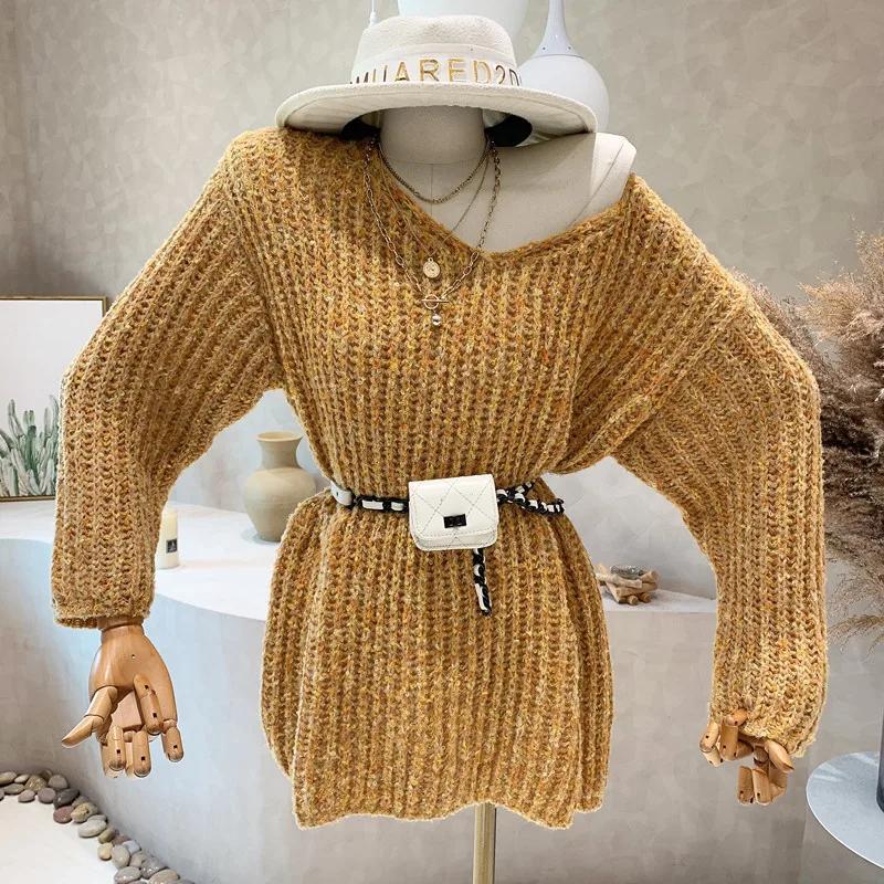 New in Women's Clothing 2022 Autumn Long sleeve Pullover Top V-neck lazy style knit shirt sweater pull femme
New in Women's Clothing 2022 Autumn Long sleeve Pullover Top V-neck lazy style knit shirt sweater pull femme