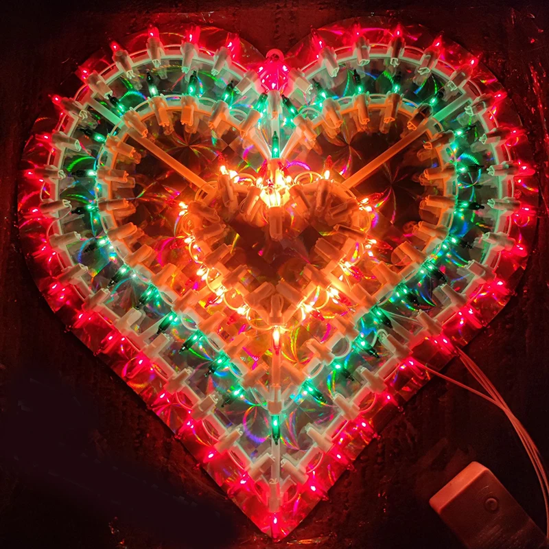 

LED Flashing Light String Lantern Peacock Light Heart Five-pointed Star Sun Christmas Wedding Party EU Plug-in Decorative Lights