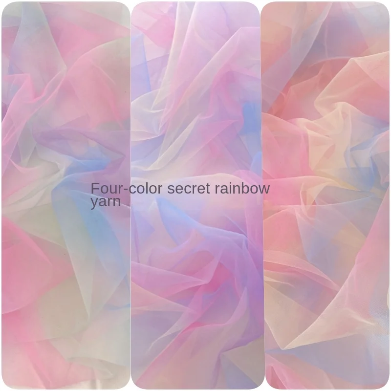 Four Color Rainbow Gauze Fabric Children's Apparel Fluffy Skirt Shooting Props Hair Accessories Background Cloth DIY for Sewing
Four Color Rainbow Gauze Fabric Children's Apparel Fluffy Skirt Shooting Props Hair Accessories Background Cloth DIY for Sewing