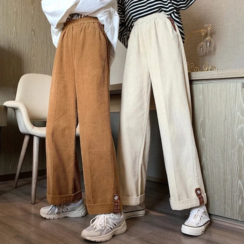 MEXZT Autumn Harajuku Women Corduroy Wide Leg Pants Fashion High Waist Elastic Streetwear Straight Trousers Chic Loose Y2k Pants
MEXZT Autumn Harajuku Women Corduroy Wide Leg Pants Fashion High Waist Elastic Streetwear Straight Trousers Chic Loose Y2k Pants