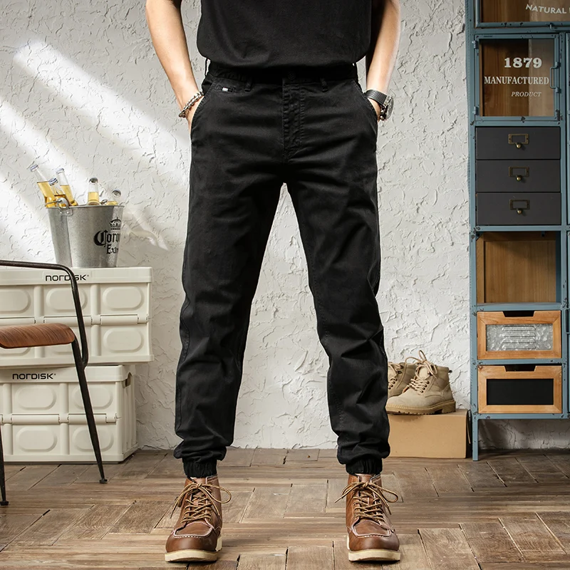 Fashion Designer Casual Pants Men Overalls Korean Style Simple Leisure Cargo Pants Hombre Hip Hop Joggers Men Harem Jeans Homme
Fashion Designer Casual Pants Men Overalls Korean Style Simple Leisure Cargo Pants Hombre Hip Hop Joggers Men Harem Jeans Homme
