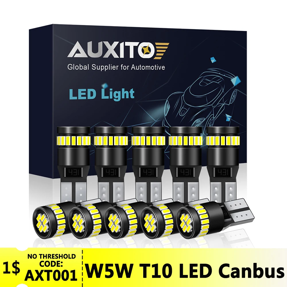 AUXITO 10 шт. Canbus W5W светодиодный T10 супер яркий белый 6000K 12 В постоянного тока лампа для автомобиля 194 168 лампа 3014SMD без ошибок
AUXITO 10 шт. Canbus W5W светодиодный T10 супер яркий белый 6000K 12 В постоянного тока лампа для автомобиля 194 168 лампа 3014SMD без ошибок