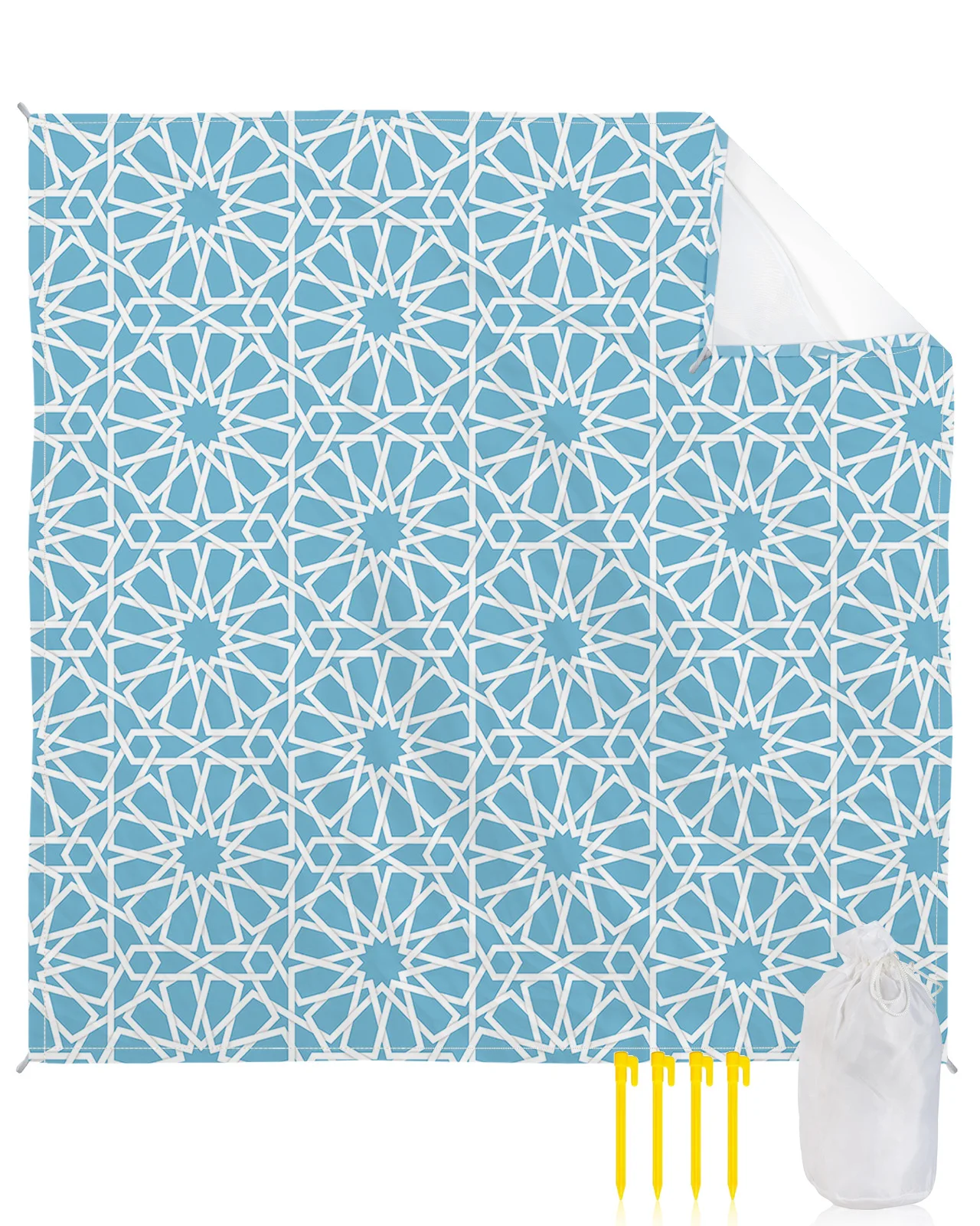 Abstract Geometric Pattern Sky Blue Waterproof Beach Mat Sand Free Mat Beach Towel Blanket Outdoor Travel Picnic Mat
Abstract Geometric Pattern Sky Blue Waterproof Beach Mat Sand Free Mat Beach Towel Blanket Outdoor Travel Picnic Mat