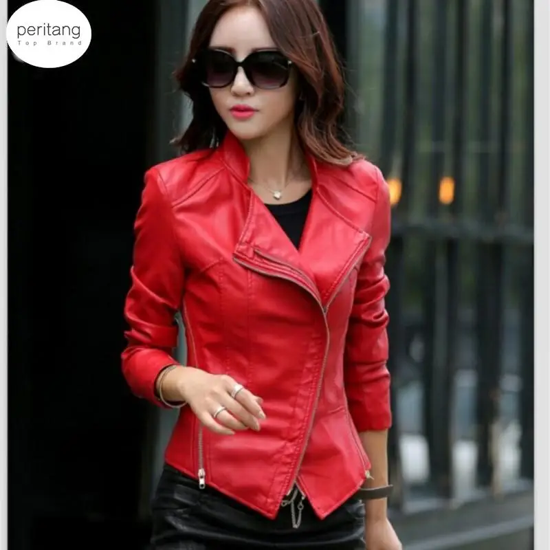 Motorcycle Leather clothing female spring and autumn slim women leather jacket brief short casual leather coat S-4XL
Motorcycle Leather clothing female spring and autumn slim women leather jacket brief short casual leather coat S-4XL