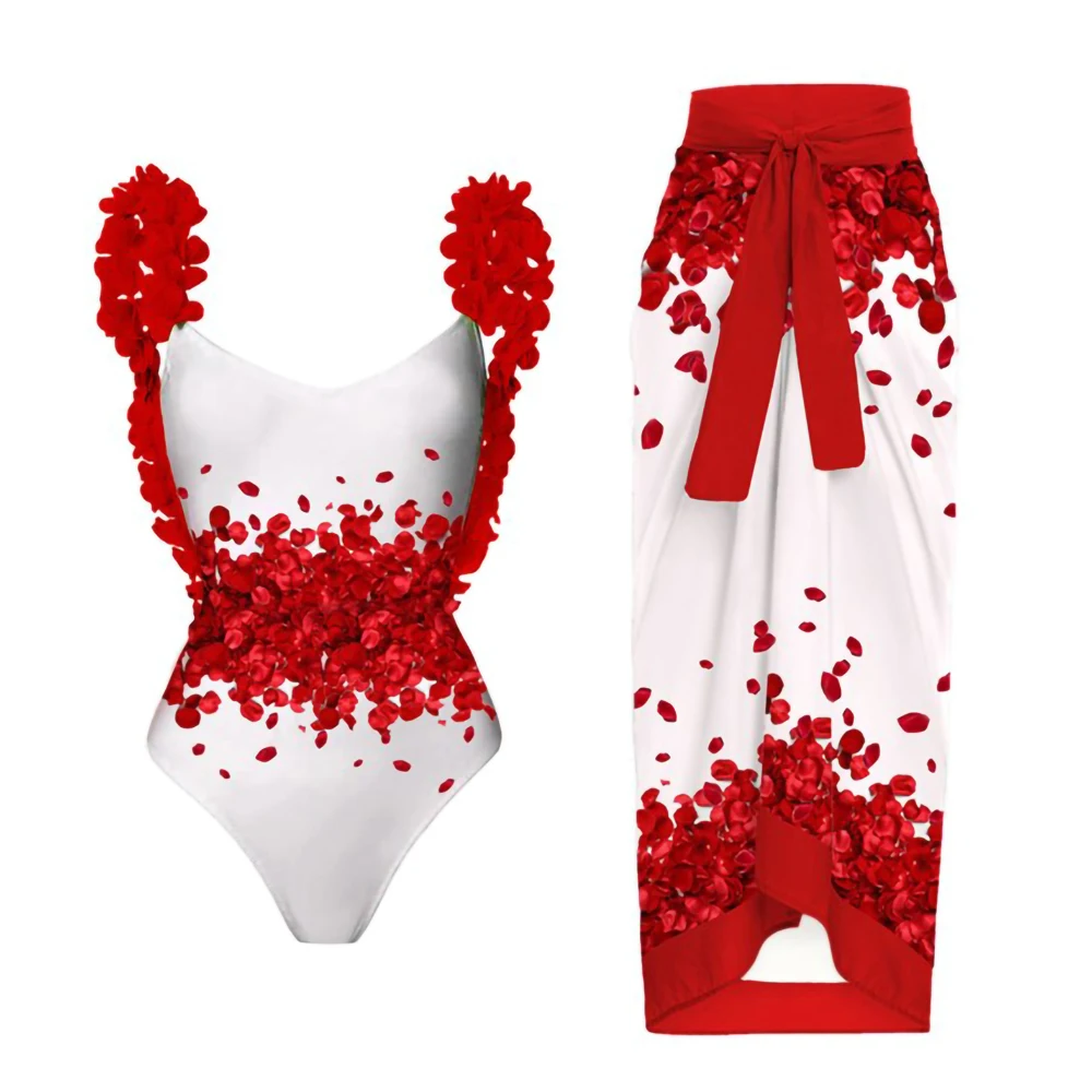 Red Petal Print Swimsuit One-piece Sexy Halter Women's Bikini Fashion Strap Blouse Color Matching Beachwear 2023 Pre-sale
Red Petal Print Swimsuit One-piece Sexy Halter Women's Bikini Fashion Strap Blouse Color Matching Beachwear 2023 Pre-sale