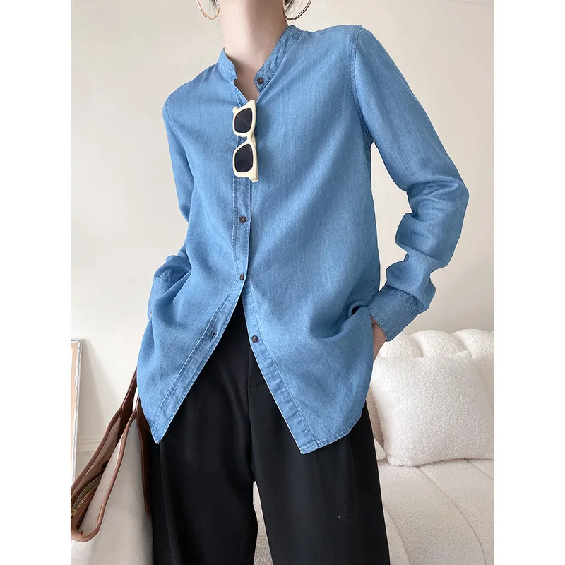 Fashion Long Sleeves Casual Denim Shirt Women 2022 Cotton Ladies Shirt Plus Size Blue Jeans Shirt
Fashion Long Sleeves Casual Denim Shirt Women 2022 Cotton Ladies Shirt Plus Size Blue Jeans Shirt