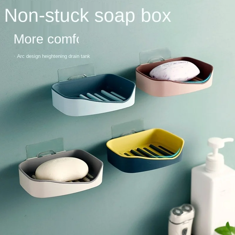 Soap Rack No Drilling Wall Mounted Double Layer Soap Holder Soap Sponge Dish Bathroom Accessories Soap Dishes Self Adhesive
Soap Rack No Drilling Wall Mounted Double Layer Soap Holder Soap Sponge Dish Bathroom Accessories Soap Dishes Self Adhesive