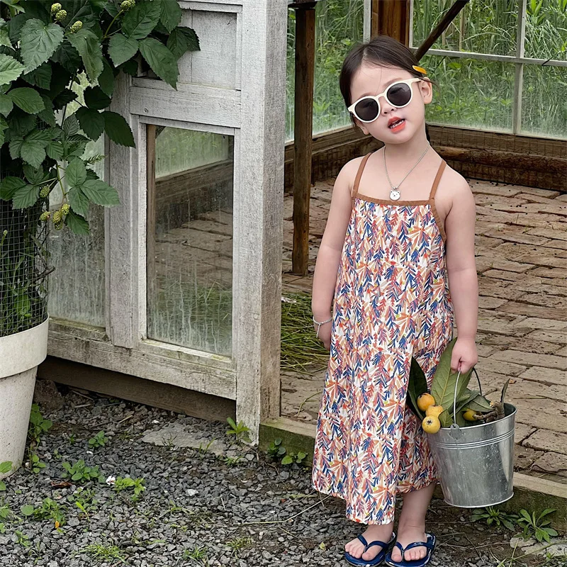 Mori Girl Cotton Dress Summer Printed Cotton Loose Dresses Children Countryside Backless Strap Dress Beach Kids Clothes
Mori Girl Cotton Dress Summer Printed Cotton Loose Dresses Children Countryside Backless Strap Dress Beach Kids Clothes