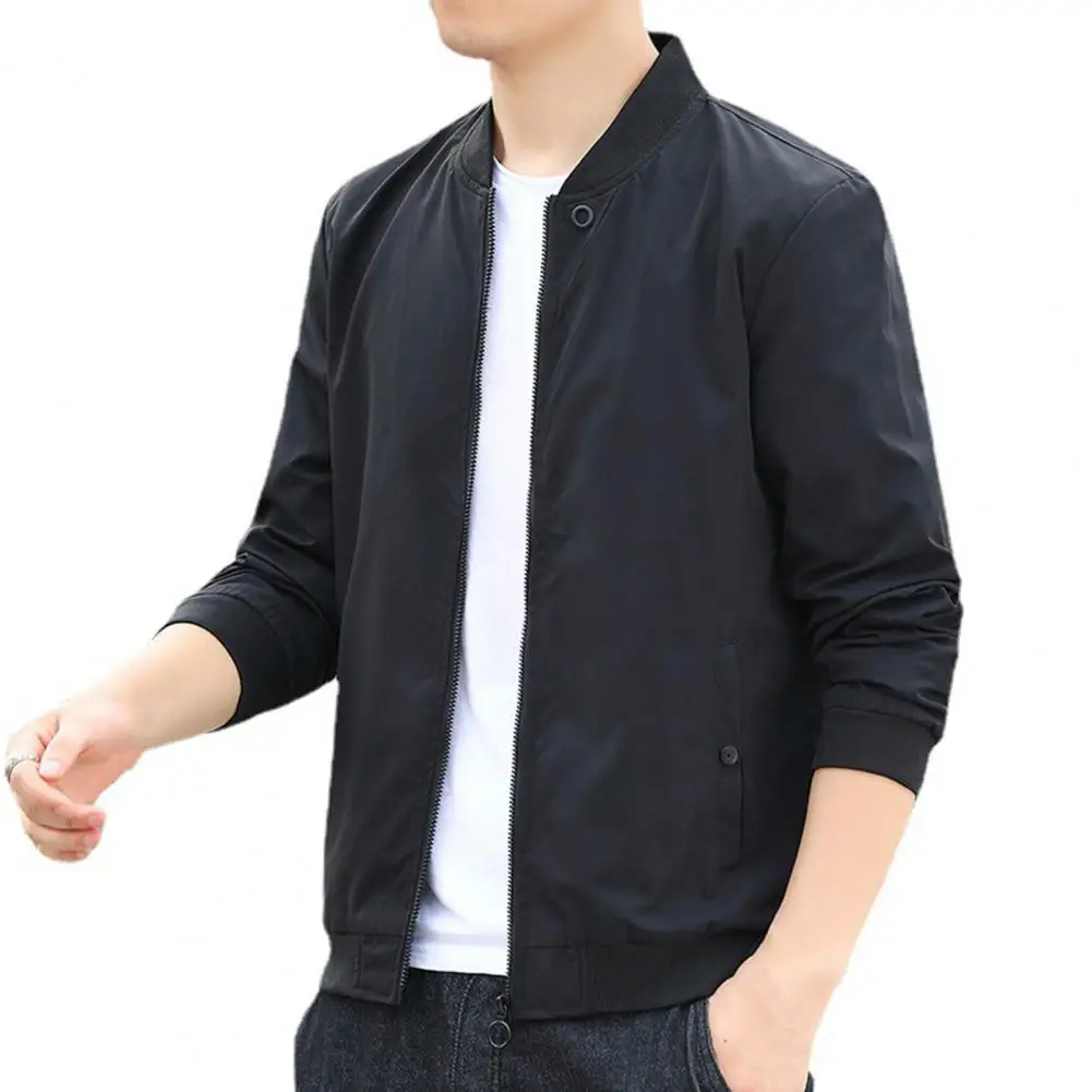 Men Baseball Jacket Temperament Slim Fit Cargo Coat Baseball Jacket Solid Color Spring Autumn Baseball Coat Male Clothes
Men Baseball Jacket Temperament Slim Fit Cargo Coat Baseball Jacket Solid Color Spring Autumn Baseball Coat Male Clothes