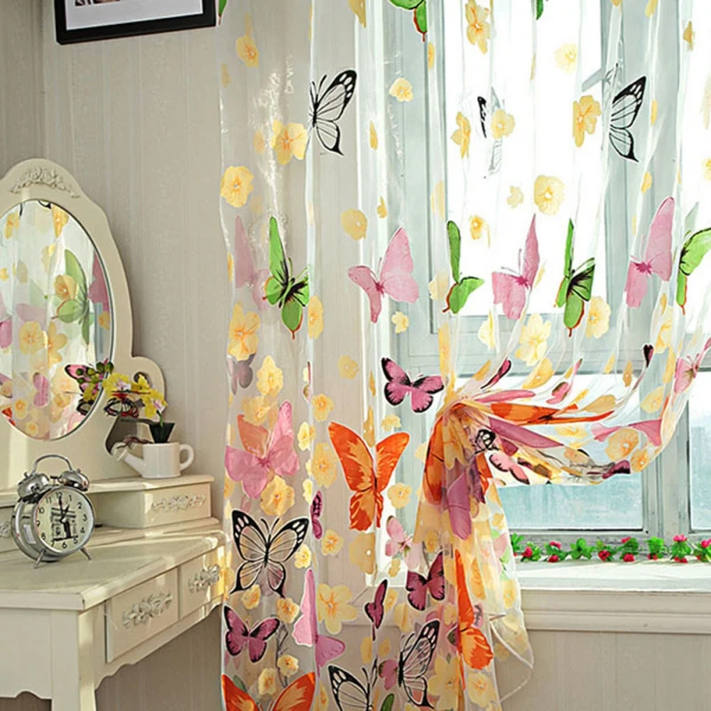 Tulle Window Curtains For Living Room Bedroom Modern Home Butterfly Printed Polyester Sheer Voile Door Curtain 1MX2M Dropship
Tulle Window Curtains For Living Room Bedroom Modern Home Butterfly Printed Polyester Sheer Voile Door Curtain 1MX2M Dropship