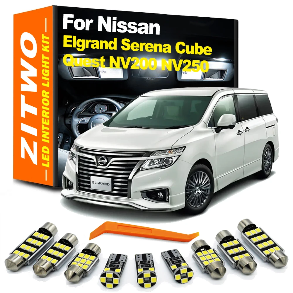 ZITWO LED Interior Light Kit For Nissan Cube Z11 Z12 Serena C25 C26 C27 Elgrand E50 E51 E52 Quest NV200 NV250 NV300 NV350 NV3500
ZITWO LED Interior Light Kit For Nissan Cube Z11 Z12 Serena C25 C26 C27 Elgrand E50 E51 E52 Quest NV200 NV250 NV300 NV350 NV3500