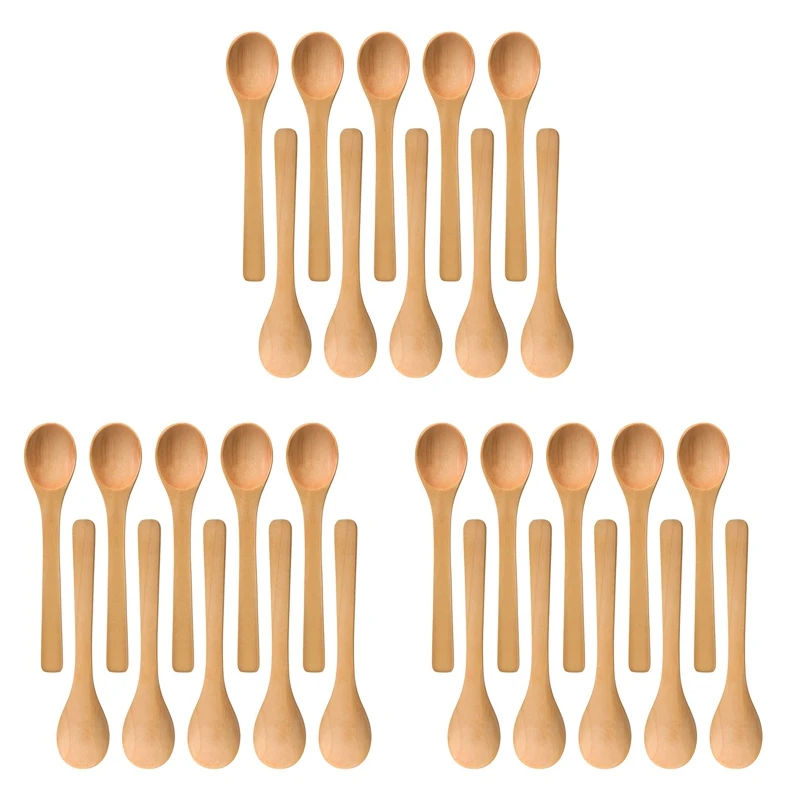 Best 90 Pieces Mini Wooden Spoon Small Soup Spoons Serving Spoons Condiments Spoons Wooden Honey Teaspoon Wood Brown
Best 90 Pieces Mini Wooden Spoon Small Soup Spoons Serving Spoons Condiments Spoons Wooden Honey Teaspoon Wood Brown