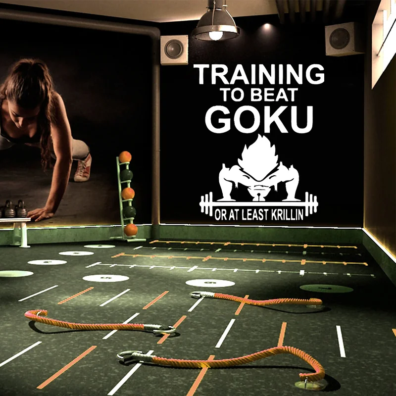 Training To Beat Fitness Exercise Comic Japanese Decals Vinyl Art Interior Gym Studio Decor Wall Sticker Removable Murals G092
Training To Beat Fitness Exercise Comic Japanese Decals Vinyl Art Interior Gym Studio Decor Wall Sticker Removable Murals G092