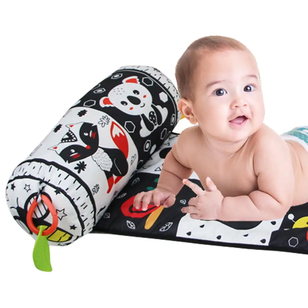 Baby Tummy Time Pillow Play Mat, 2 in 1 High Contrast Vision Sensory Activity Toy with Teethers
Baby Tummy Time Pillow Play Mat, 2 in 1 High Contrast Vision Sensory Activity Toy with Teethers