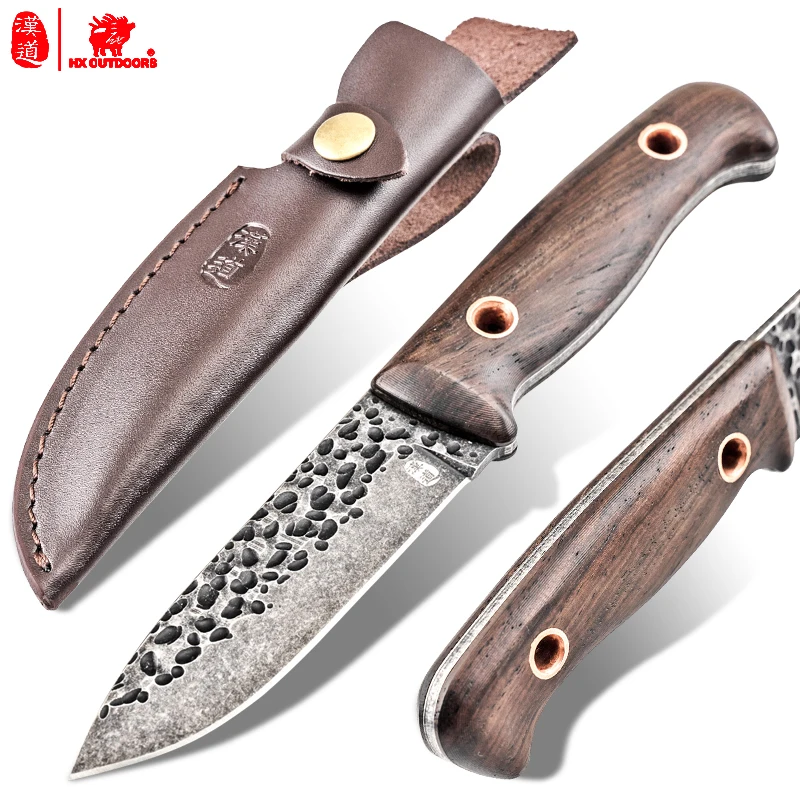 

HX OUTDOORS 2C forging small hunting knife self-defense straight knife survival knife outdoor knife survival blade high hardness