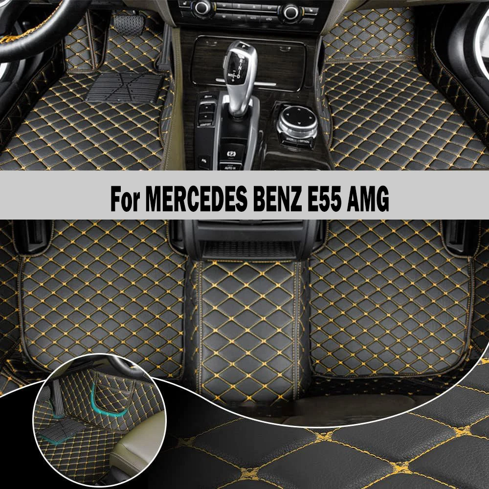 

HUTECRL Car Floor Mat For MERCEDES BENZ E55 AMG 1995-2005 Year Upgraded Version Foot Coche Accessories Carpets