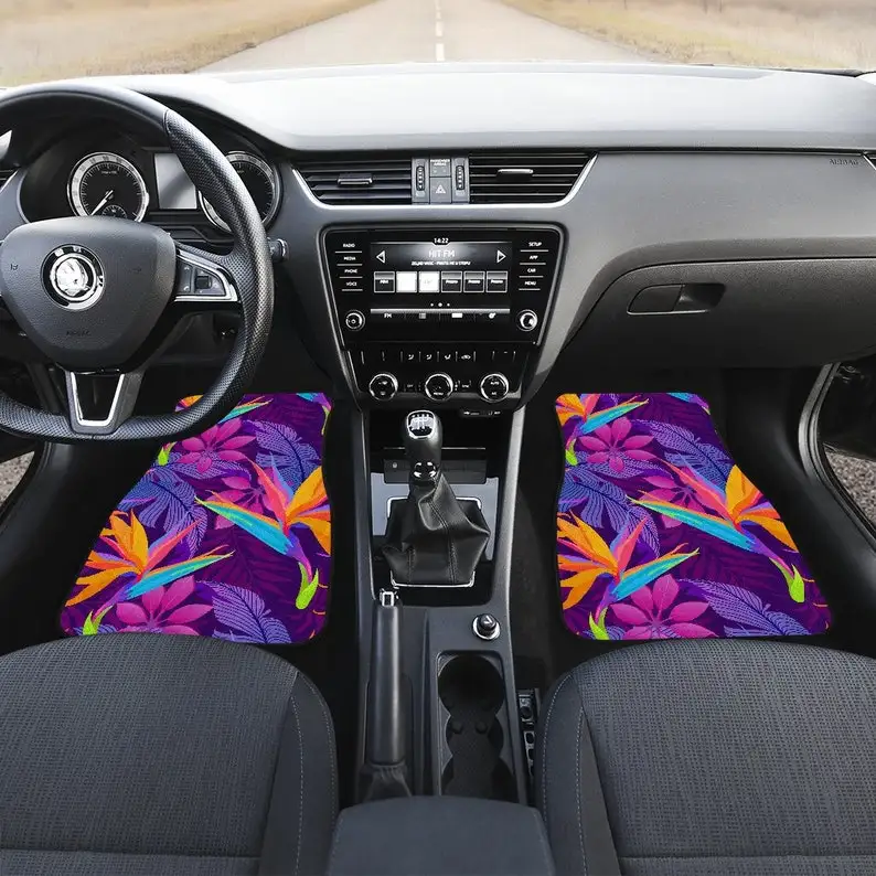 Colorful Pink Purple Orange Leaves Floral Flowers Car Floor Mats Set, Front and Back Floor Mats for Car, Car Accessories
Colorful Pink Purple Orange Leaves Floral Flowers Car Floor Mats Set, Front and Back Floor Mats for Car, Car Accessories