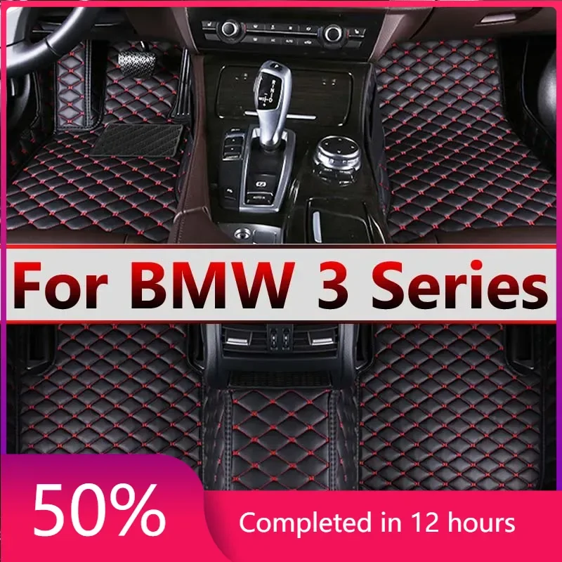 Гибридные автомобильные коврики напольные для BMW 3 серии 330e iPerformance F30 2015 ~ 2018