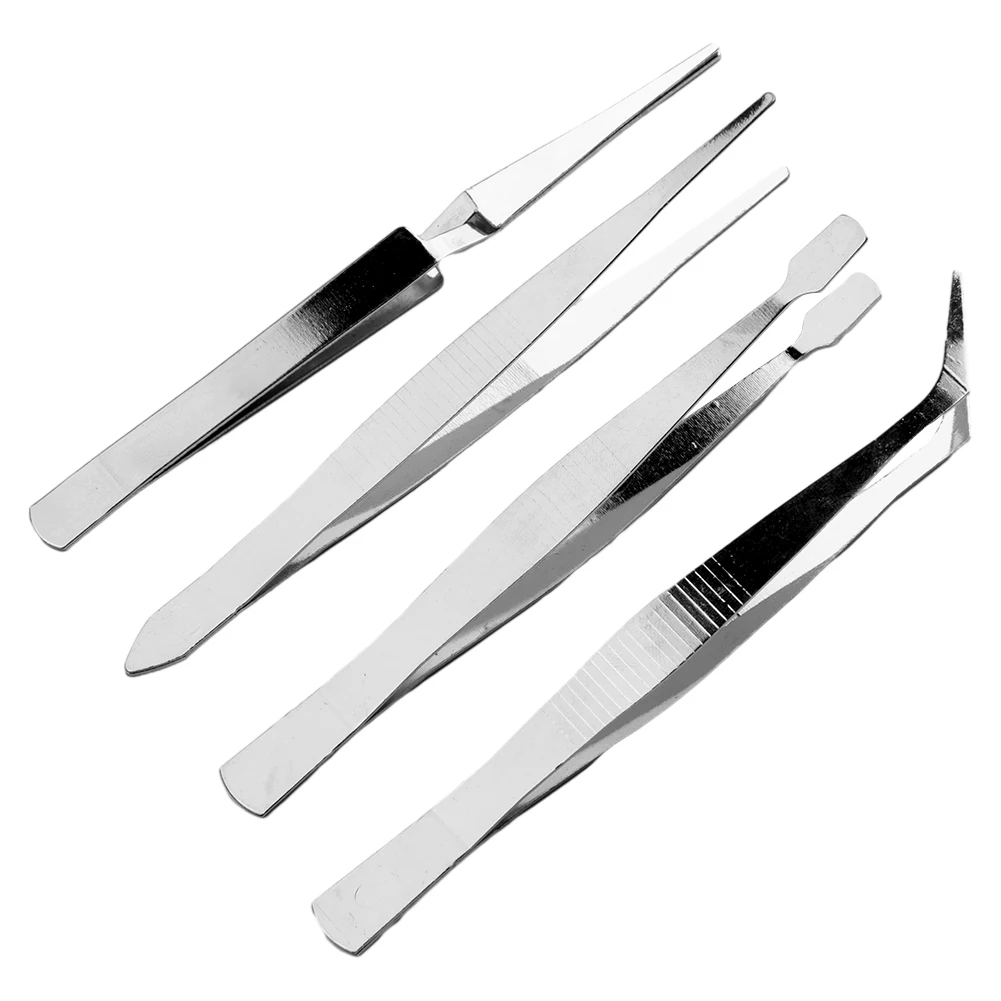 4PCS 112/113/117/120mm Repair Tweezers Pliers Kits Thickened Stainless Steel Dressing Straight Bent Clip Hand Tools
4PCS 112/113/117/120mm Repair Tweezers Pliers Kits Thickened Stainless Steel Dressing Straight Bent Clip Hand Tools