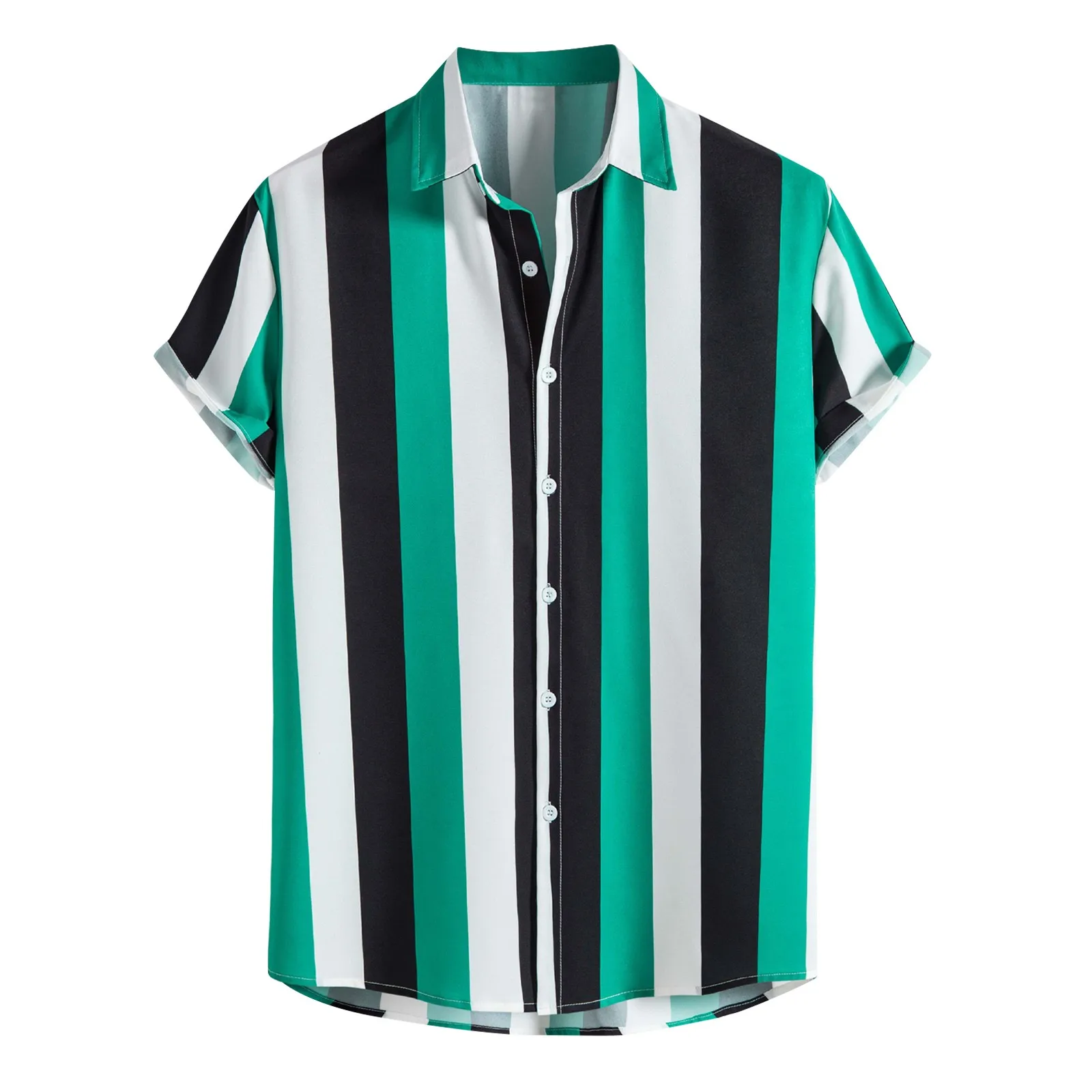 Men Summer Hawaiian Trend Stripe Print Shirts Short Sleeve Button Shirts Blouse Top Loose Casual White shirt Vintage Elegant
Men Summer Hawaiian Trend Stripe Print Shirts Short Sleeve Button Shirts Blouse Top Loose Casual White shirt Vintage Elegant