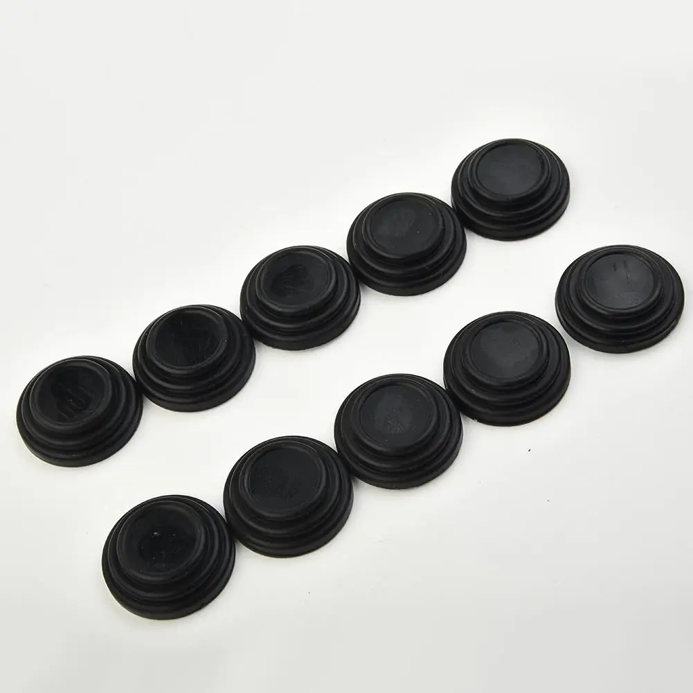 

10PCS 2.8cm Anti Collision Silicone Pad Black Cover Sound Insulation Shock Absorbing Gasket For Car Auto Door Hood Trunk