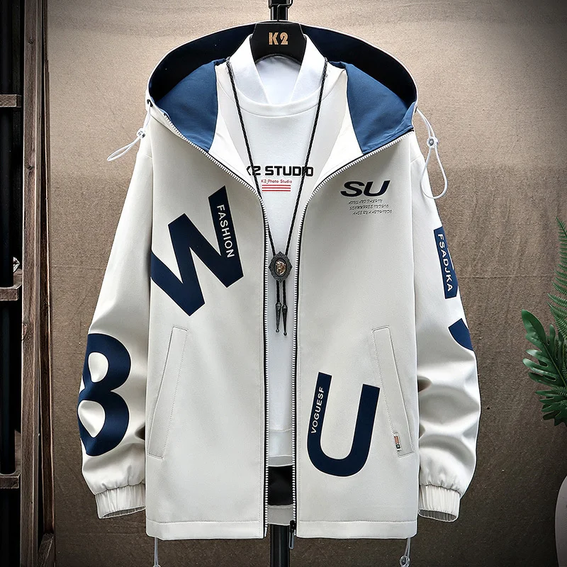 Men's Jacket Spring Hooded Coats Casual Style Plus Velvet Trend Streetwear Zipper Male Fashion 2022 Tide Brand Designer Clothing
Men's Jacket Spring Hooded Coats Casual Style Plus Velvet Trend Streetwear Zipper Male Fashion 2022 Tide Brand Designer Clothing