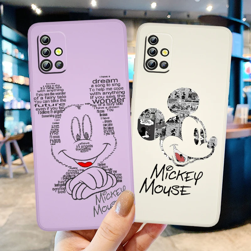 Disney Cute Mickey Minnie Phone Case For Samsung Galaxy A73 A53 A52 A33 A32 A71 A51 A21S A03S 4G 5G Liquid Candy Color Shell
Disney Cute Mickey Minnie Phone Case For Samsung Galaxy A73 A53 A52 A33 A32 A71 A51 A21S A03S 4G 5G Liquid Candy Color Shell