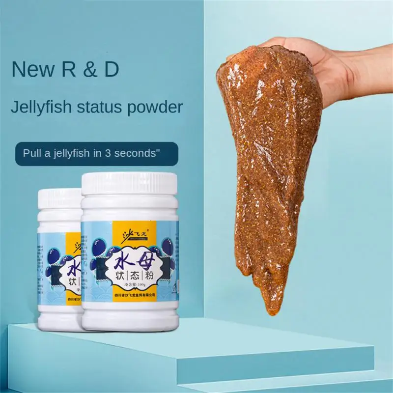 100g Jellyfish Powder State Powder Water Lure Kelp Silk Wild Fishing Bait Red Worm Companion Mesh Tackifier Bait Fishing Lures
100g Jellyfish Powder State Powder Water Lure Kelp Silk Wild Fishing Bait Red Worm Companion Mesh Tackifier Bait Fishing Lures