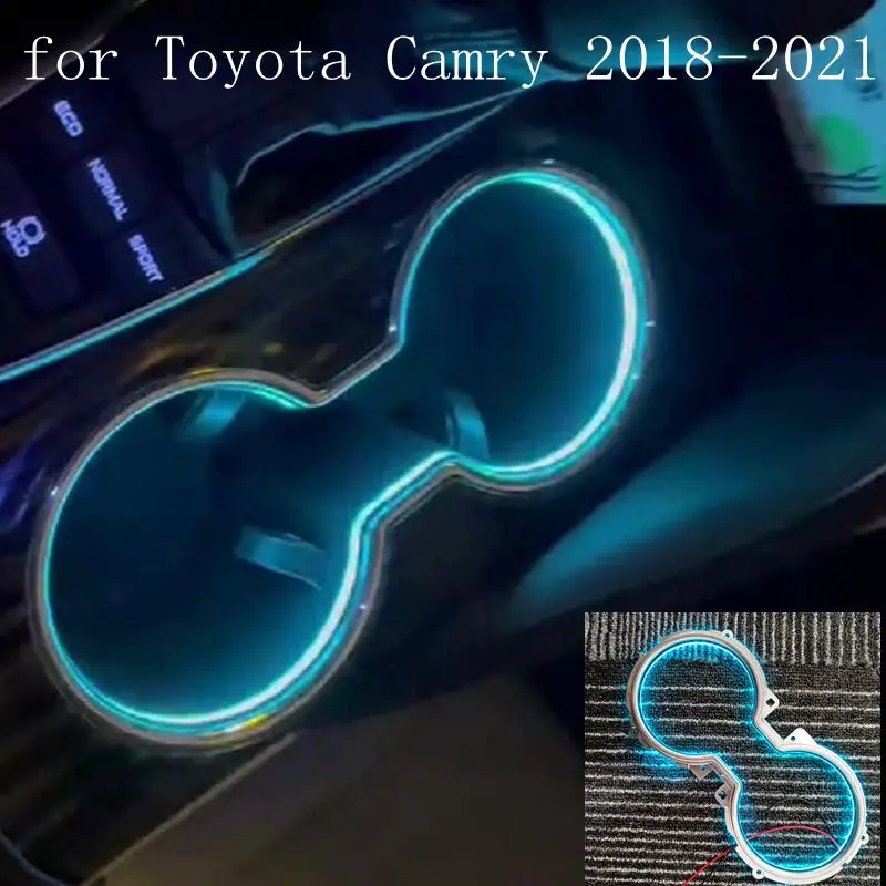 LED Central Cup Holder Lights Car Interior Decorative Lamp Atmosphere Ambient Light 64 Colors for Toyota Camry 2018-2021
LED Central Cup Holder Lights Car Interior Decorative Lamp Atmosphere Ambient Light 64 Colors for Toyota Camry 2018-2021
