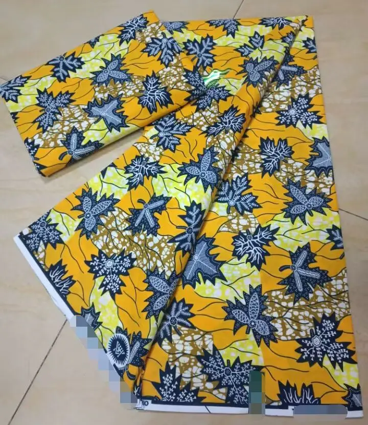 real fabric African wax high quality 100%cotton Ankara wax fabric for making dresses African style 6 yards 
real fabric African wax high quality 100%cotton Ankara wax fabric for making dresses African style 6 yards
