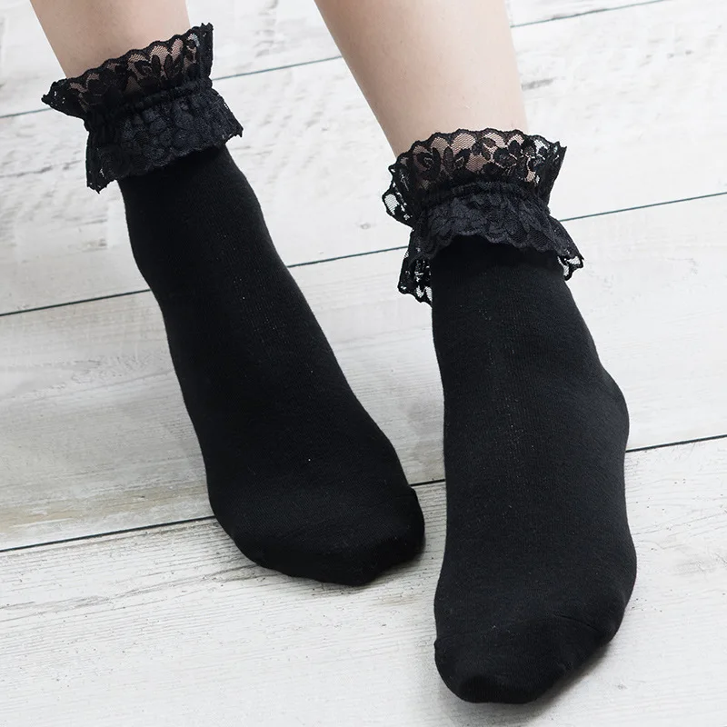 1 Pair Japanese Lace Socks Women's Cotton Socks Lolita Style Solid Color Cute Sweet Candy Color Student Princess Socks
1 Pair Japanese Lace Socks Women's Cotton Socks Lolita Style Solid Color Cute Sweet Candy Color Student Princess Socks