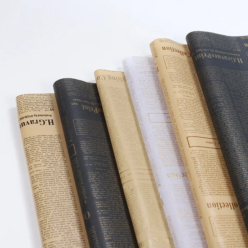 Retro English Newspaper Kraft Tissue Paper Flower Bouquet Gift Wrapping DIY Handmade Flowers Gifts Packaging Material 20Sheets
Retro English Newspaper Kraft Tissue Paper Flower Bouquet Gift Wrapping DIY Handmade Flowers Gifts Packaging Material 20Sheets