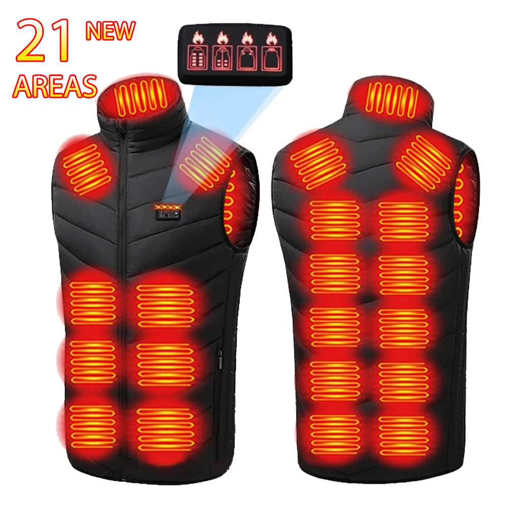 21 Area New Winter USB Electric Heating Vest Men Outdoor Skiing Warm Heating WomenVest Outdoor Camping Heating Clothes M-6XL
21 Area New Winter USB Electric Heating Vest Men Outdoor Skiing Warm Heating WomenVest Outdoor Camping Heating Clothes M-6XL