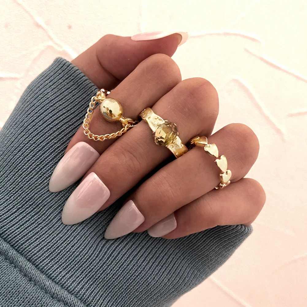 Vintage Love Rings For Women Gothic Creative Minimalist Geometric Chain Tassel Heart Opening Sliver Ring Sets Jewelry Anillos
Vintage Love Rings For Women Gothic Creative Minimalist Geometric Chain Tassel Heart Opening Sliver Ring Sets Jewelry Anillos