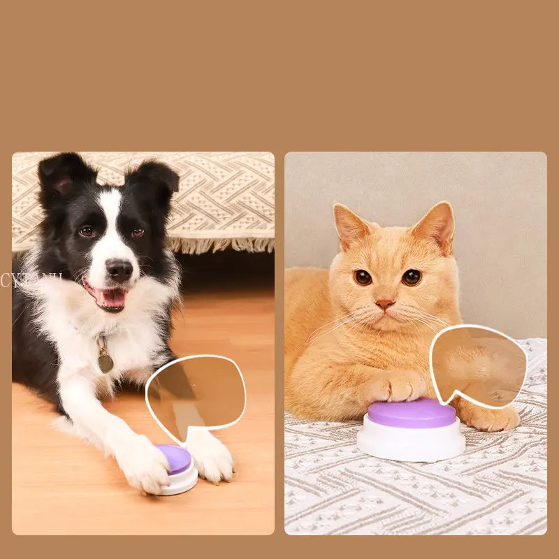 Sound Box Pet Recordable Talking Button Cat Voice Recorder Talking Toy For Pet Communication Training Tool Squeeze Box Dog Toys
Sound Box Pet Recordable Talking Button Cat Voice Recorder Talking Toy For Pet Communication Training Tool Squeeze Box Dog Toys