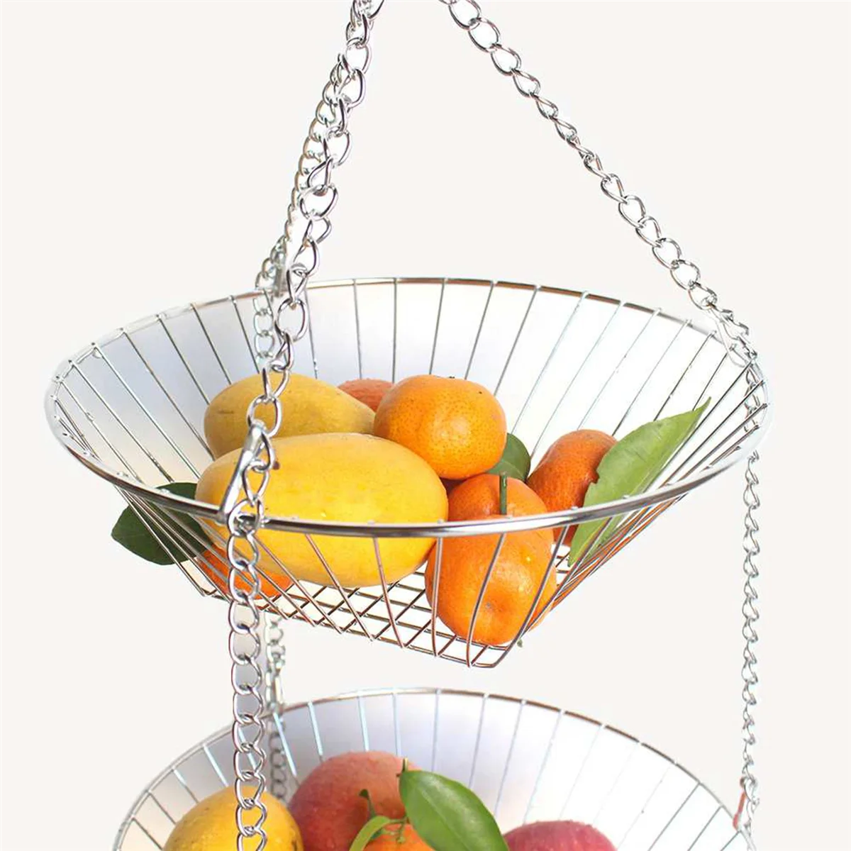 2X Hanging Fruit Basket Iron Art 3-Layer Baskets Fruit Tray Drain Basket Household Fruit Bowl Storage Basket
2X Hanging Fruit Basket Iron Art 3-Layer Baskets Fruit Tray Drain Basket Household Fruit Bowl Storage Basket