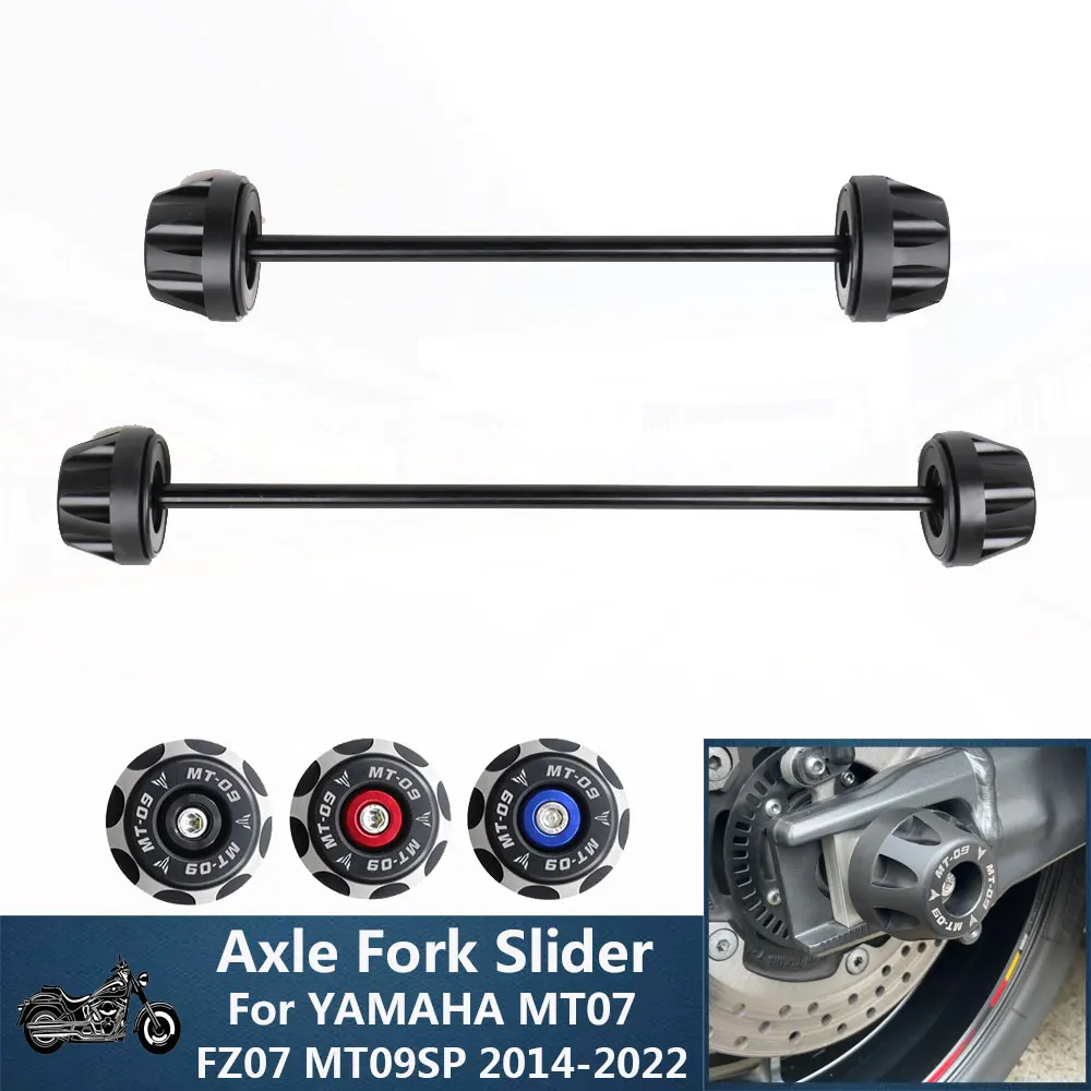 

For YAMAHA Rear Front Axle Fork Crash Slider MT07 FZ07 MT09SP 2014-2022 MT09 FZ09 SP Protector Motorbike Wheel MT FZ 07 09 2021