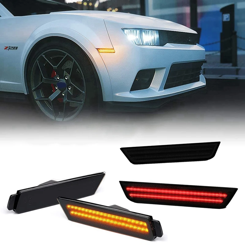 LED Amber/Red Full Side Marker Lights For 2010-2015 Chevy Camaro Front & Rear LED Side Marker Lamps 12V
LED Amber/Red Full Side Marker Lights For 2010-2015 Chevy Camaro Front & Rear LED Side Marker Lamps 12V
