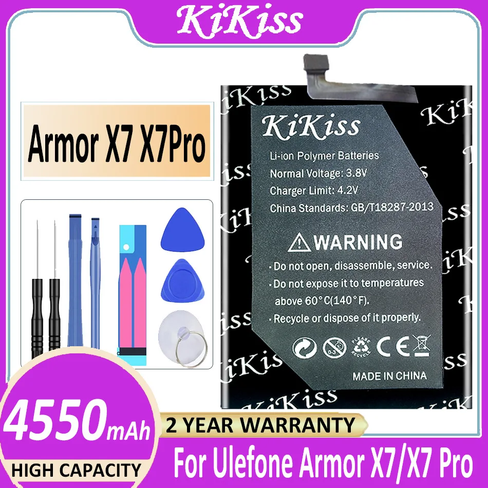 Оригинальный аккумулятор 4550 мАч KiKiss для Ulefone Armor X7 / X7 Pro X7Pro Bateria
Оригинальный аккумулятор 4550 мАч KiKiss для Ulefone Armor X7 / X7 Pro X7Pro Bateria