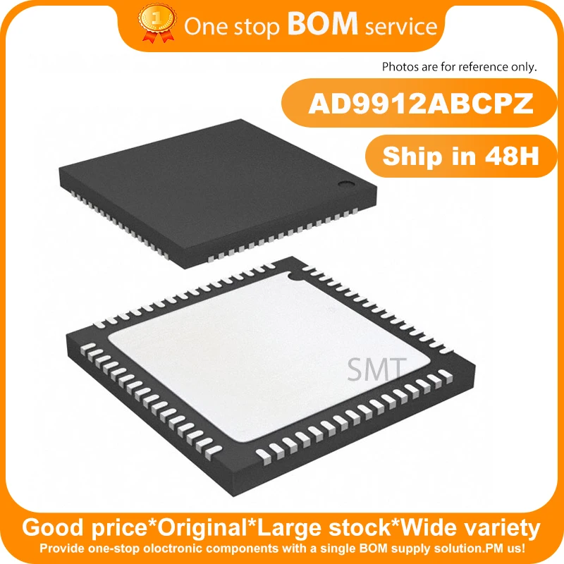 AD9912ABCPZ New Original IC DDS 1GHZ 14BIT 64LFCSP,Data Acquisition ADCs/DACs,1PCS For Analog Devices Inc.ADI Electronic Compon
AD9912ABCPZ New Original IC DDS 1GHZ 14BIT 64LFCSP,Data Acquisition ADCs/DACs,1PCS For Analog Devices Inc.ADI Electronic Compon