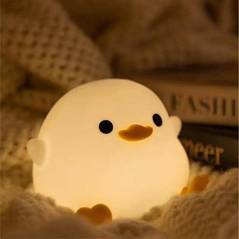 New Duck Night Lamp Cartoon Silicone Usb Rechargeable Sleeping Light Touch Sensor Timing Bedroom Bedside For Kid Gift Children
New Duck Night Lamp Cartoon Silicone Usb Rechargeable Sleeping Light Touch Sensor Timing Bedroom Bedside For Kid Gift Children
