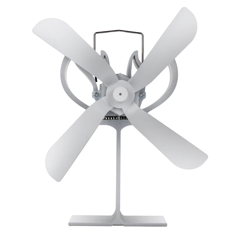 4-Blade Twin Motor Double Heat Powered Wood Stove Fan,Ultra Quiet Fireplace Wood Burning Eco Fan - Silver
4-Blade Twin Motor Double Heat Powered Wood Stove Fan,Ultra Quiet Fireplace Wood Burning Eco Fan - Silver