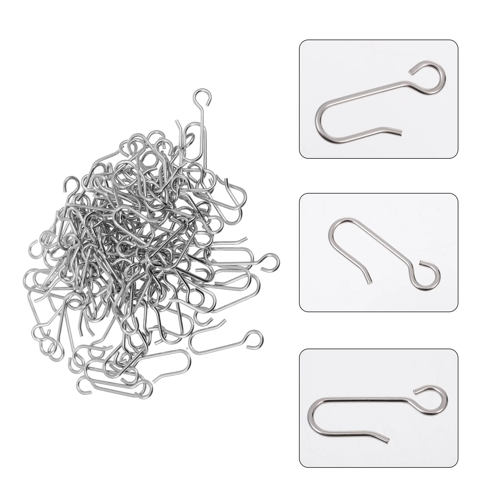 100 Pcs Towel Curtain Track Hook Ceiling Hanging Shower Hangers Stainless Steel Universal Type Hooks Curtains 
100 Pcs Towel Curtain Track Hook Ceiling Hanging Shower Hangers Stainless Steel Universal Type Hooks Curtains