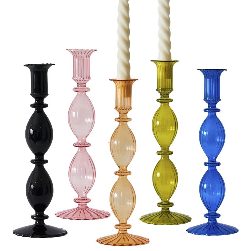 Decorative Candle Holders Colorful Glass Flower Vase for Home Decoration Wedding Decoration Centerpieces Candlestick Gift
Decorative Candle Holders Colorful Glass Flower Vase for Home Decoration Wedding Decoration Centerpieces Candlestick Gift