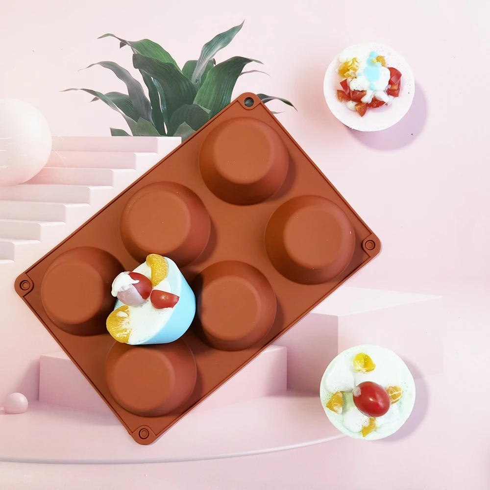 6 Cavity Round Disc Baking Silicone Mold Circle Epoxy Resin Soap Tray Chocolate Cake Pie Custard Tart Muffin Eggs Bakeware Tools
6 Cavity Round Disc Baking Silicone Mold Circle Epoxy Resin Soap Tray Chocolate Cake Pie Custard Tart Muffin Eggs Bakeware Tools