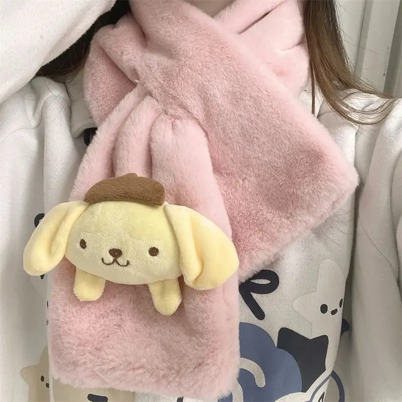 Kawaii Sanrio Anime Scarf Cute Pompompurin Ins Wind Winter Cartoon Plush Versatile Fashion Thickening Warm Scarf Gifts for Girls
Kawaii Sanrio Anime Scarf Cute Pompompurin Ins Wind Winter Cartoon Plush Versatile Fashion Thickening Warm Scarf Gifts for Girls