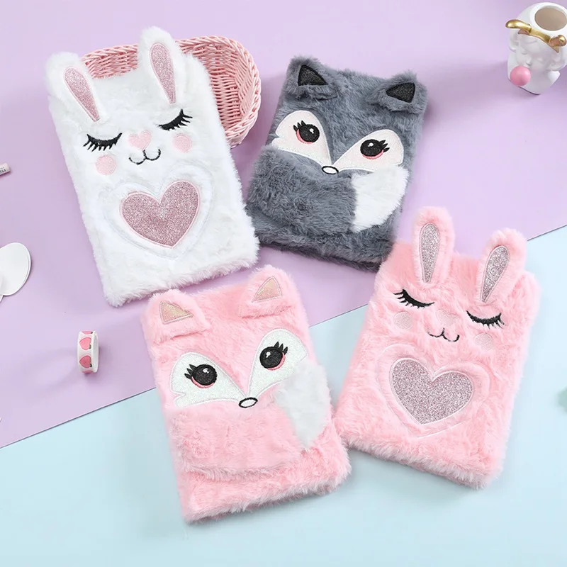 Plush Notebook With Lock Cute Rabbit Fox Diary Journal For Kids Girls Boys 2022 Secret Planner Organizer Back To School Gift
Plush Notebook With Lock Cute Rabbit Fox Diary Journal For Kids Girls Boys 2022 Secret Planner Organizer Back To School Gift