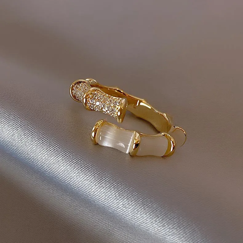 Tallan Bubu High Bamboo Knot Index Finger Jewelry S925 Sterling Silver Plated Gold Fashion High Sense Open Ring Female
Tallan Bubu High Bamboo Knot Index Finger Jewelry S925 Sterling Silver Plated Gold Fashion High Sense Open Ring Female